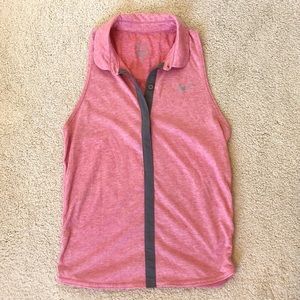 Nike Pink / Grey Sleeveless Tennis Tank Top (S)
